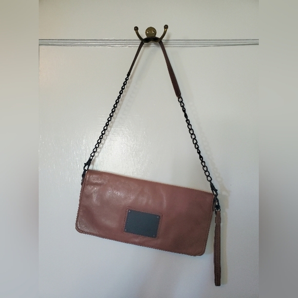 DKNY Jeans – Lamb Leather Clutch/Purse – Brown - Picture 5 of 7